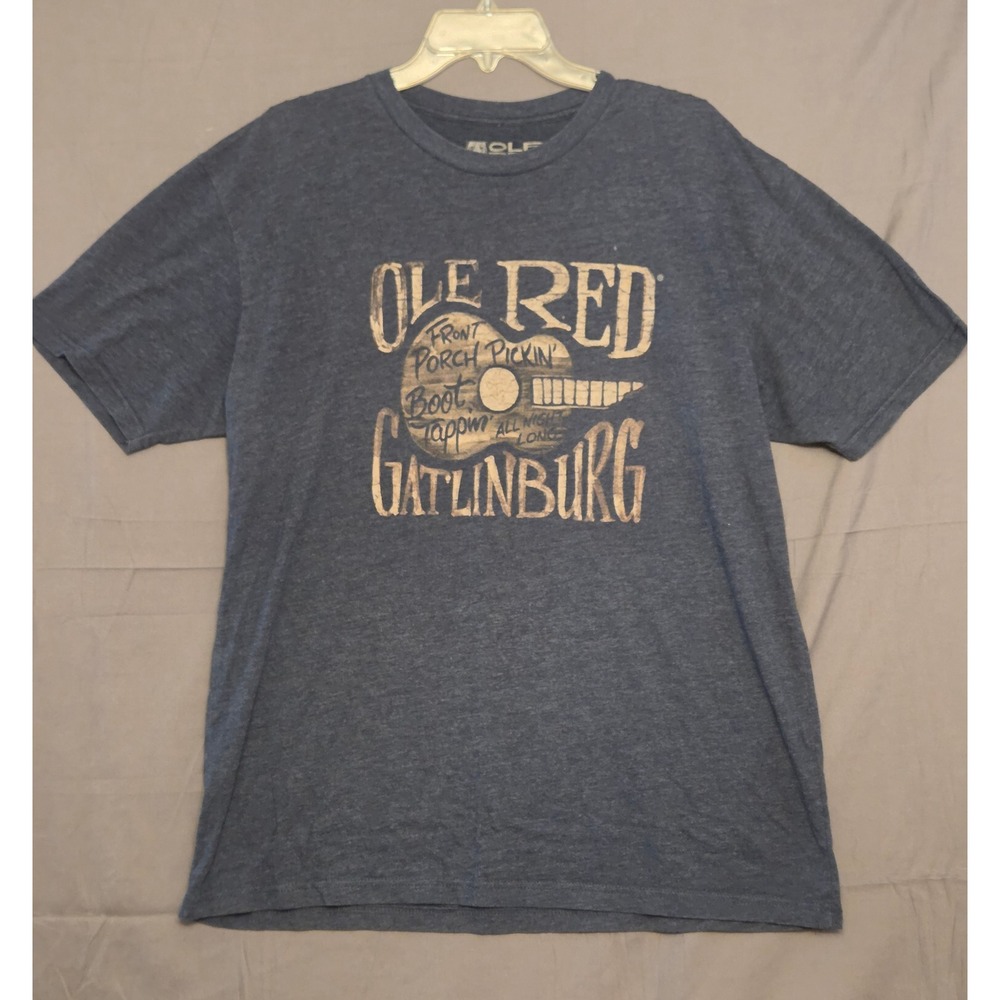 Ole Red Gatlinburg Guitar T-Shirt‎ Men's Size XL Blue Blake Shelton